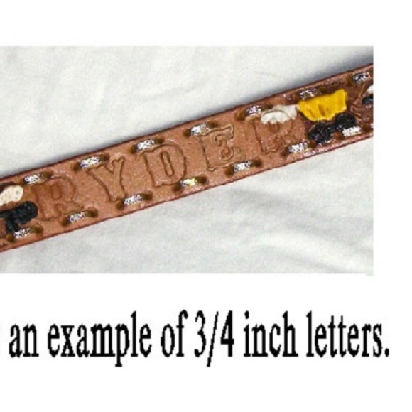 Western Styled Children's Leather Belt - Picture 3 of 5
